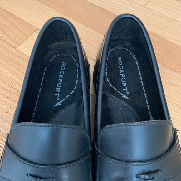 New ROCKPORT Men\'s Black Leather Loafers w/Tassels main image 6